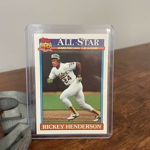 1991 Topps Rickey Henderson #391 NM-Mint Baseball Card
